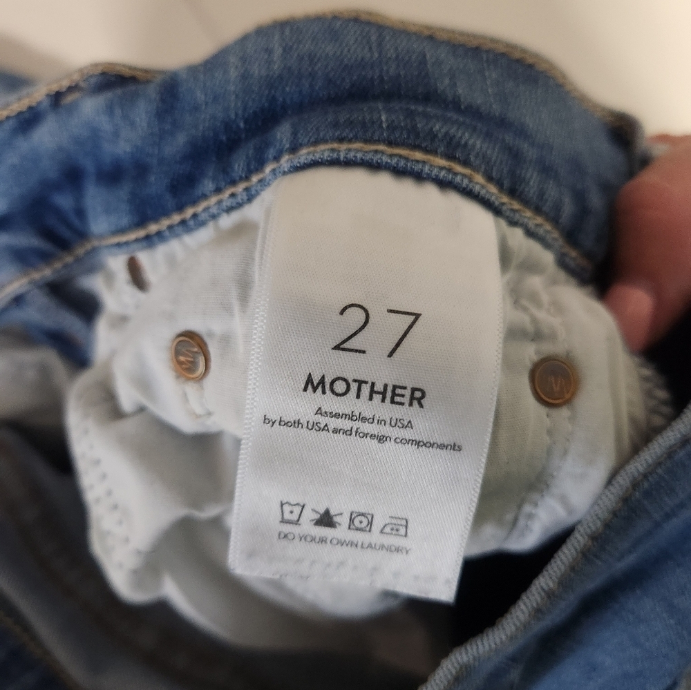 MOTHER The Tripper Ankle Jeans - High Waisted Cropped Flare - Size 27 - Picture 6 of 12